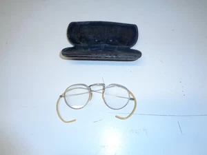 Antique Silver Wire Rim Oval Eyeglasses - Picture 1 of 3