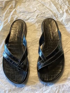 Sandalias de cuero Antonio Melani espalda plana talla 6 1/2 nuevas - Imagen 1 de 4