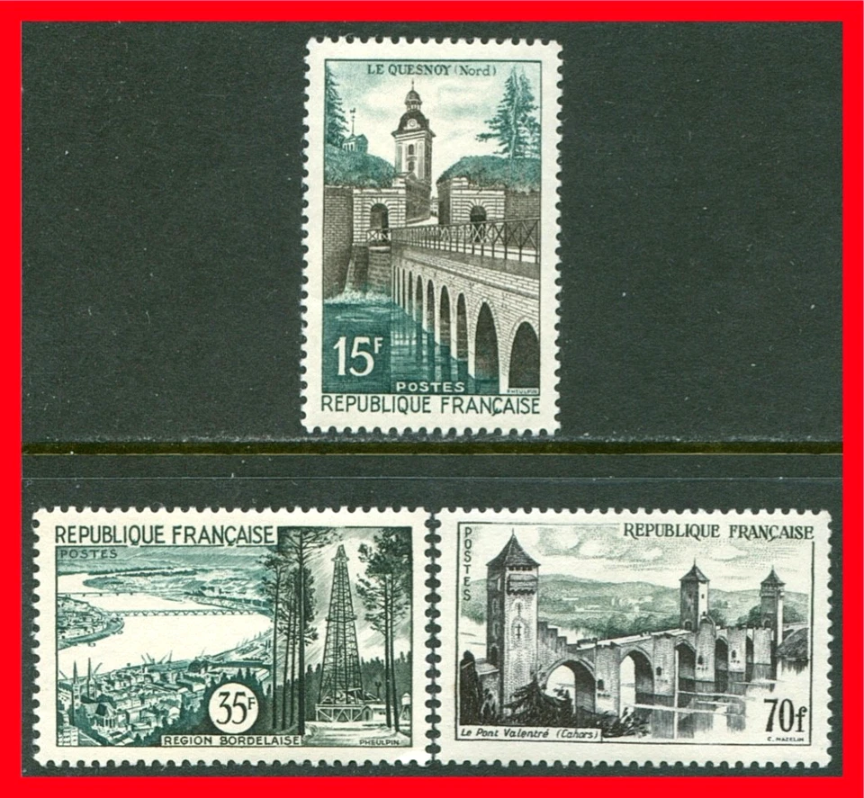 France Postage Stamps Scott 837-839, Mint Complete Set!! F772b - Image 1 of 1