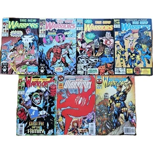Lot Of 7 THE NEW WARRIORS #9 14 21 22 38 67 75 Comic Books Marvel 1991-96 FN-NM - Picture 1 of 9
