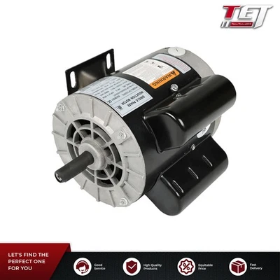 New 2HP SPL Compressor Duty Electric Motor 3450 RPM 56 Frame 5/8" Shaft 120/240V - Image 1 of 4