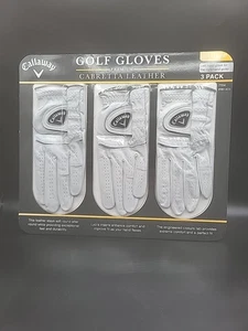 Callaway Golf Gloves Premium 3-Pack Cabretta Leather Extra Large -New sealed - Picture 1 of 9