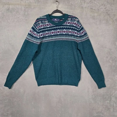 Vineyard Vines Men's Fair Isle Sweater green Large wool blend Shep Ian - Image 1 of 4