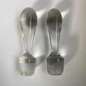 "Tapones de jarra de vidrio transparente sólido vintage solo 3/4"" ajuste" - Imagen 1 de 5
