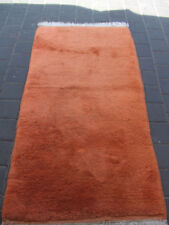 ORIGINAL ANTIQUE MOROCCAN RUG CARPET HAND MADE 155x78-cm / 61.0x30.7-inches