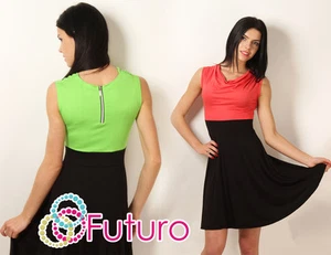 Classic & Sensible Women's Dress Cowl Neck Sleeveless Tunic Sizes 8-12 8969 - Picture 1 of 8