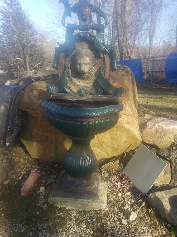 BRASS LION (VICTORIAN) FOUNTAIN SIGNED Cover