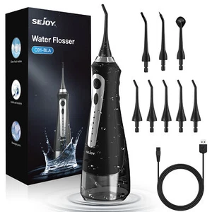 SEJOY Kabellose Zahnseide Dental Munddusche Pick Zahnreiniger 8 Jet Tips - Bild 1 von 11