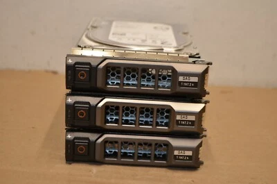 Lot of 3 1TB Dell Constellation ES.3 ST1000NM0023 7.2K RPM  9ZM273 0FNW88 W/Tray - Image 1 of 4