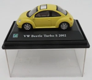 Die Cast Hongwell VW Volkswagen Cox New Beetle Turbo S 2002 Yellow 1/72 IN Box - Picture 1 of 6
