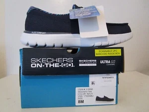 Skechers On the Go Womens Flex Comfort Boat Walking Sneaker Shoe Navy Size 8 - Picture 1 of 6
