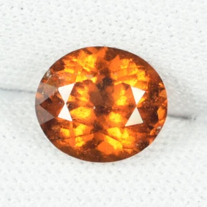 2.32 ct BEST GRADE ORANGE 100% NATURAL SPESSARTITE GARNET  Oval See Vdo 4C   - Picture 1 of 3
