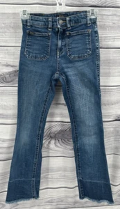 POLO RALPH LAUREN NEVIS STRAIGHT LEG RAW HEM JEANS Girl's Size Medium 8-10 - Picture 1 of 7