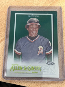 2020 Topps Allen & Ginter Chrome Green Refractor /99 Rod Carew #10 HOF