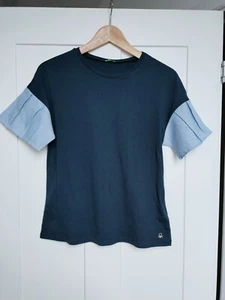 United Colors of Benetton Girls Top T-shirt Jersey Navy Blue 13-14Y - Picture 1 of 12