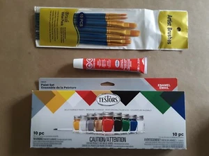 MODELERS KIT - Enamel Paint + Brushes + Glue + Nippers- TESTORS 9146xt +++ - Picture 1 of 2