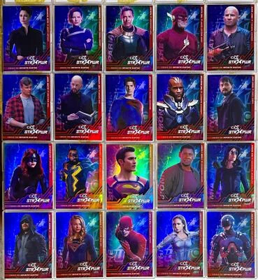 2022 CZX Crisis on Infinite Earths Red STR PWR Complete Trading Card Set S1-S20 - Image 1 of 2