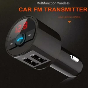 Wireless Bluetooth Car FM Transmitter Radio MP3 Player Charger USB Z2M6 - Zdjęcie 1 z 8
