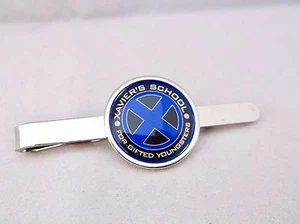 X MEN XMEN XAVIER'S SCHOOL BADGE TIE SLIDE TIE GRIP PIN BAR CLIP GIFT - Picture 1 of 1