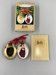 Vintage 1996 Hallmark Barbie Ornament Victorian Elegance Keepsake Locket W/ Box - Picture 1 of 11