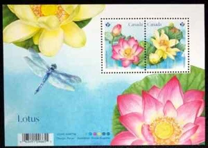 Canada - Scott 3087 - Souvenir Sheet - Lotus - 2018 - Picture 1 of 1