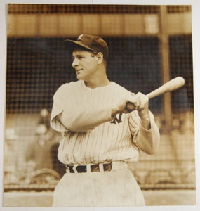 1980er LOU GEHRIG 8 X 8 1/2′′ FOTO, NACHDRUCK AUS SEPIA ORIGINAL VG - Bild 1 von 1