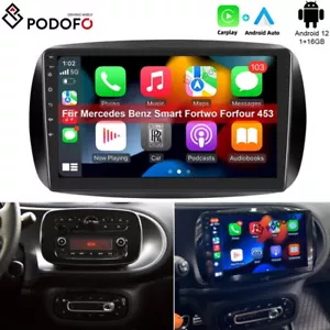 Für Mercedes Benz Smart Forfour Fortwo 453 GPS Navi Autoradio Android 13 Carplay - Bild 1 von 12