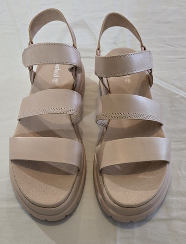 Scarpe sandali Timberland rosa chiaro London Vibe cinturino alla caviglia 8 5 NUOVI