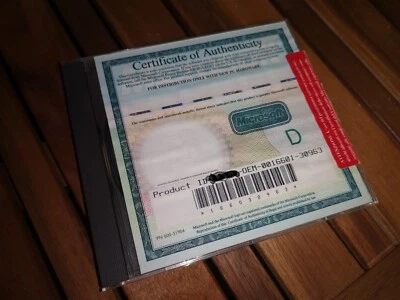 VINTAGE CD-ROM MICROSOFT WORKS 4.0 SOFTWARE + PRODUCT KEY - Imagen 1 de 3