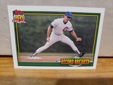 1991 Topps - Record Breaker #7 Ryne Sandberg Chicago Cubs Mint Pre Owned 