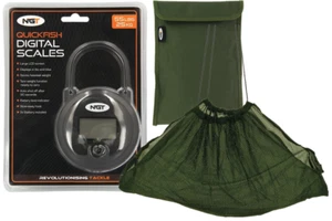 Digital Fishing Scales & Weigh Sling with Bag 55lb / 25Kg Scales Set NGT - Picture 1 of 6