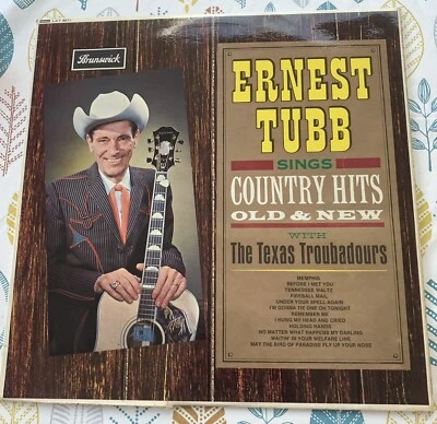 ERNEST TUBB COUNTRY HITS OLD AND NEW VINYL LP - Image 1 of 4