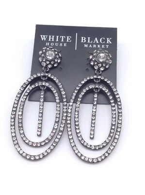White House Black Market Stunning Crystal earrings  NWTS - Image 1 of 3