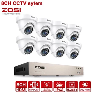 ZOSI 8CH CCTV Security Camera System 1080P HDMI DVR 1920TVL HD Home Outdoor 2TB - Picture 1 of 33