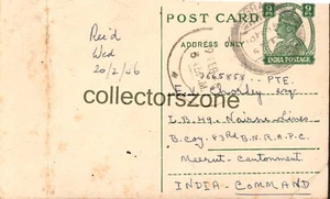1953 India Private Postcard To A Private Chorley India Command R.A.P .C - Picture 1 of 2