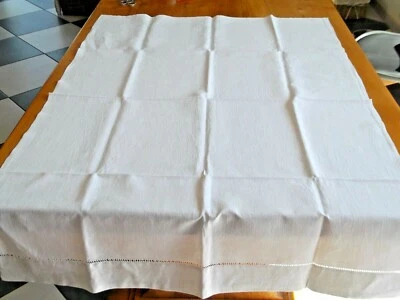 Ancien Drap enfant en metis   avec jours   / Rideau 124 x 80 cms - Photo 1/4