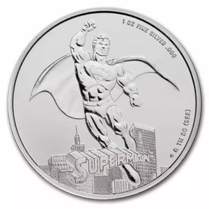 2023 Samoa 1 oz 999 Silver DC Comics Superman Coin BU in Capsule - Picture 1 of 5