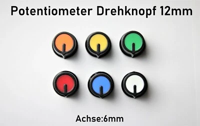 Potentiometer Drehknöpfe Achse 6mm Poti Knopf Regler Drehknopf  Einstellknopf  - Bild 1 von 4