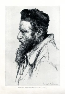 Russian Jew XL 1912 art print by Robert Scholtz Judaica - Picture 1 of 1