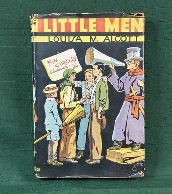 LITTLE MEN by Louisa M. Alcott Hardcover with RARE Dust Jacket Goldsmith Publ. Foto 1 de 4