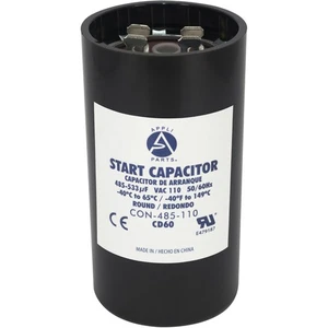 Appli Parts CON-485-110 Motor Start Capacitor 485-533 MFD uF, 110-125 VAC. Unive - Picture 1 of 8