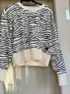 DKNY Sport Women's Zebra Print Black & White Sweatshirt -Size Marked LG - Image 1 of 4