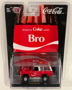 M2 Machines Coca-Cola Share a Coke With Bro 1973 Chevrolet K5 Blazer A58 rot - Bild 1 von 1