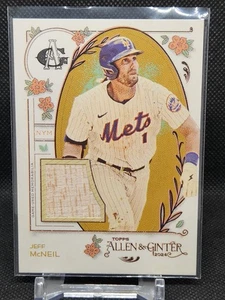 2024 Topps Allen & Ginter Relics B #AGR-JM Jeff McNeil Game Used Bat Mets - Bild 1 von 2