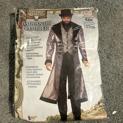 Traje de jugador Badlands Wild Western adulto hombre disfraz Foto 1 de 3