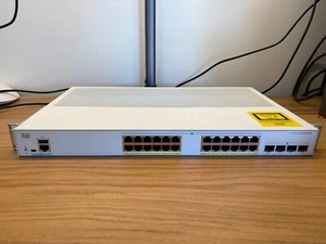 CISCO 24 PORT 24P PoE L3 SWITCH CBS250-24P-4G Perfect Working Order - Photo 1/5
