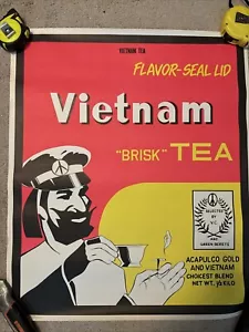 Blacklight Poster Vietnam Brisk Tea Jim Fox 1969 Original - Bild 1 von 7
