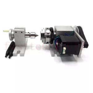 Router de cabeza divisoria de eje giratorio CNC rotacional 3 mandíbulas 63 mm + cola para CNC1520 - Imagen 1 de 11