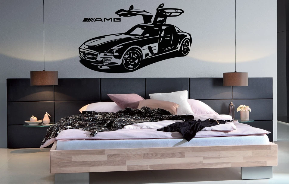 Mercedes SLS  Vinyl Wall Art Stickers, Wall Decals, Sports Car 1100x650mm  - Image 1 of 1
