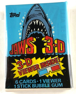 Jaws 3-D 1983 Complete Set of 44 Trading Cards W/Wrapper-No Glasses